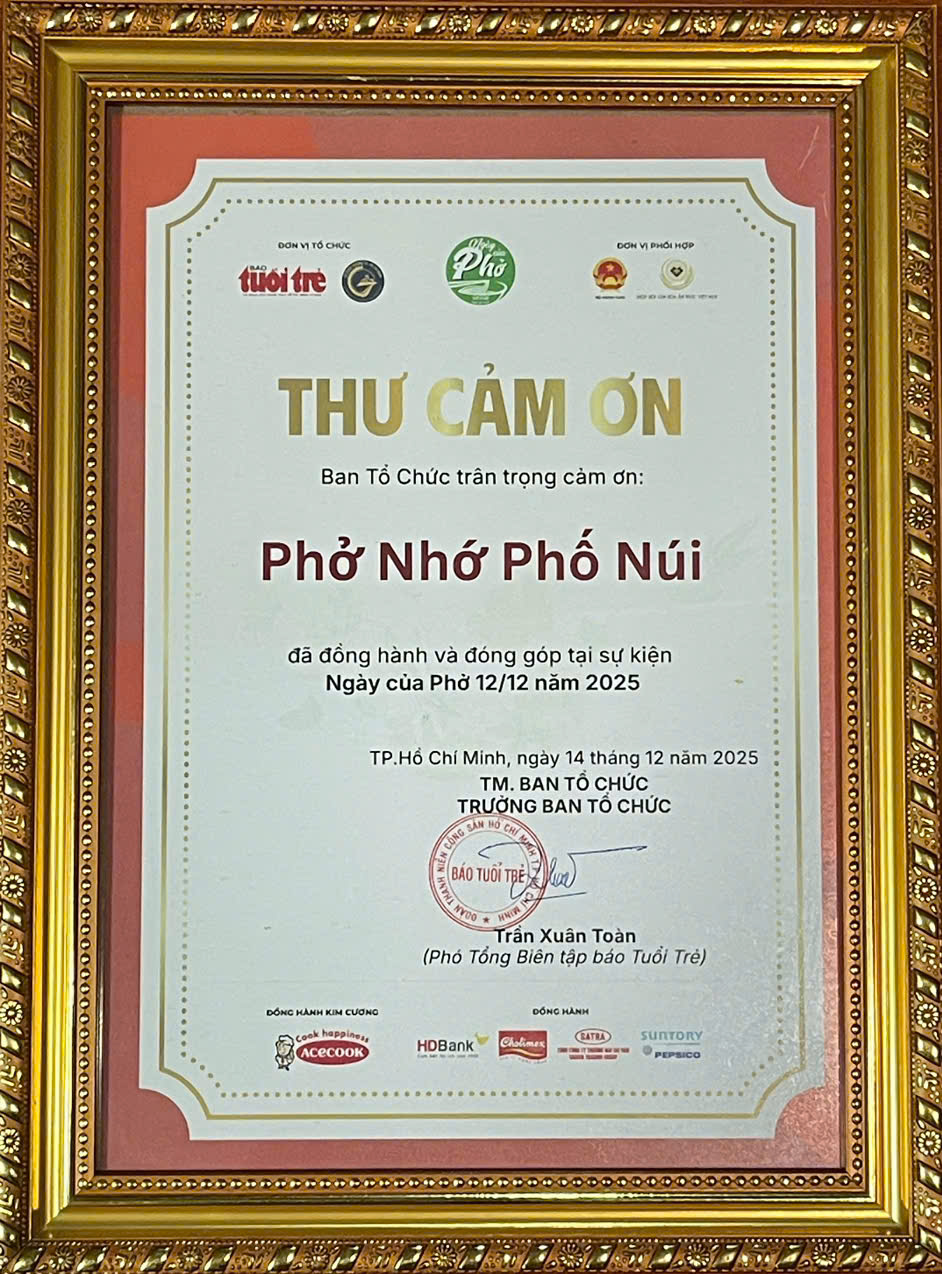 Ngày của Phở 12/12 năm 2025